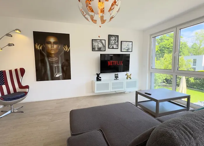 Luxurioese Wohlfuehloase Im Neusser Stadionviertel - Blnm 아파트 노이스